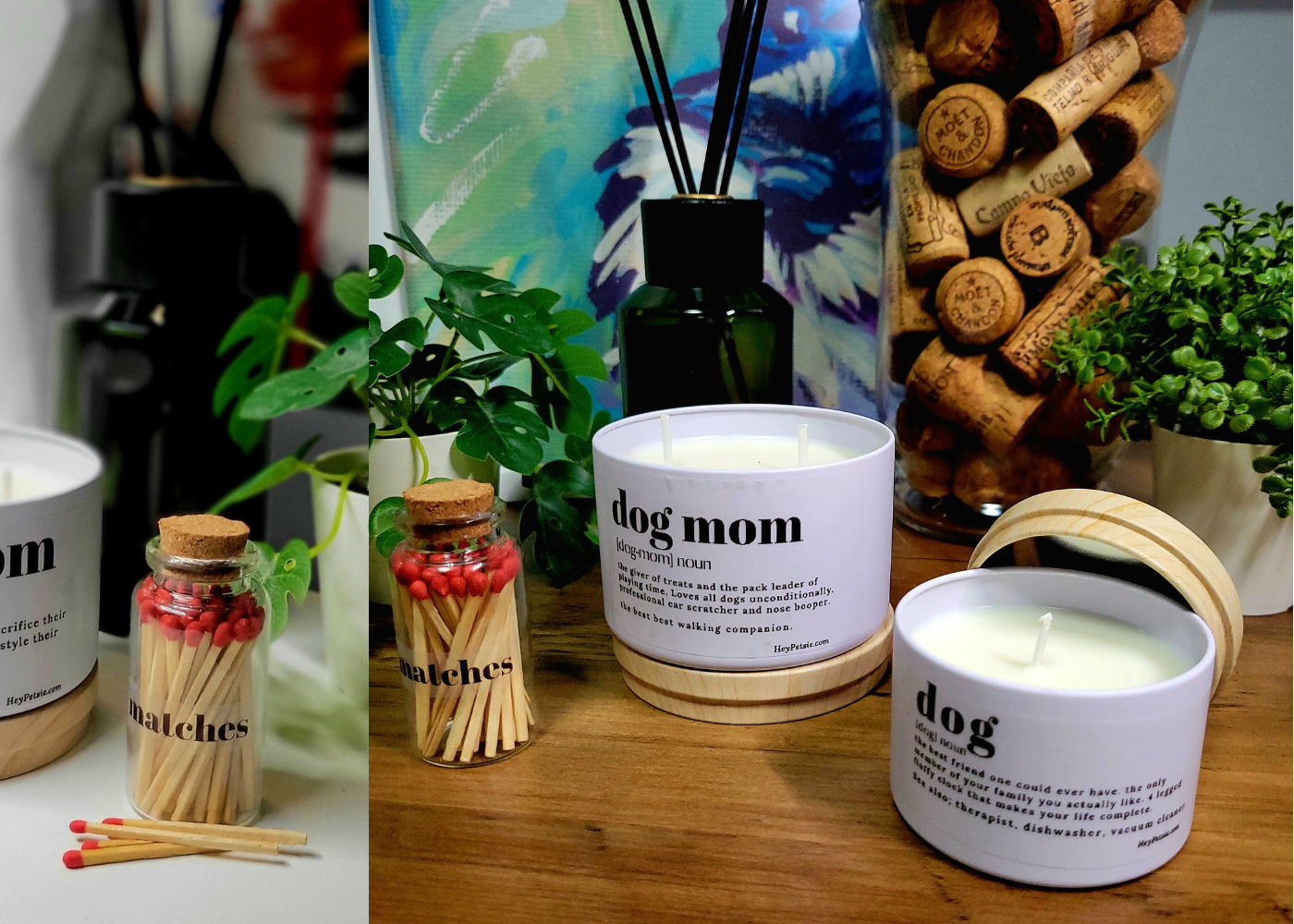 Christmas Personalized Gift Box for Dog Mom & Dog – Custom Treats, Socks, Candle Set, Dog Toy & Card