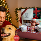 Christmas Personalized Gift Box for Dog Dad & Dog – Custom Treats, Socks, Candle, Toy & Card
