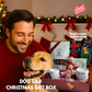 Christmas Personalized Gift Box for Dog Dad & Dog – Custom Treats, Socks, Candle, Toy & Card