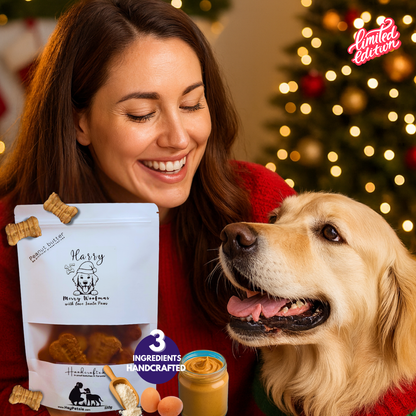 Limited Edition “Merry Woofmas” Peanut Butter Dog Treats – Personalized with Your Dog’s Name